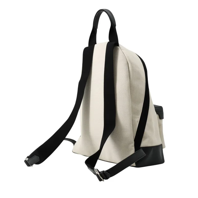 Balenciaga Navy Backpack Beige/Black409010AQ38N1081 Canvas Leather in Beige Canvas from GALLERY RARE, photo 2 of 3