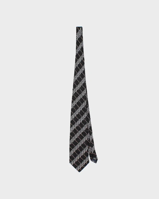 Vintage 1980s Christian Dior Monsieur Patterned Silk Tie in Multicolor Silk from Rokit Vintage