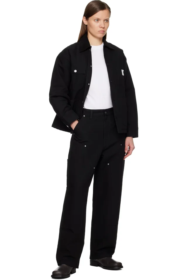 Carhartt Work In Progress Black OG Michigan Chore Jacket, photo 4 of 4 from SSENSE