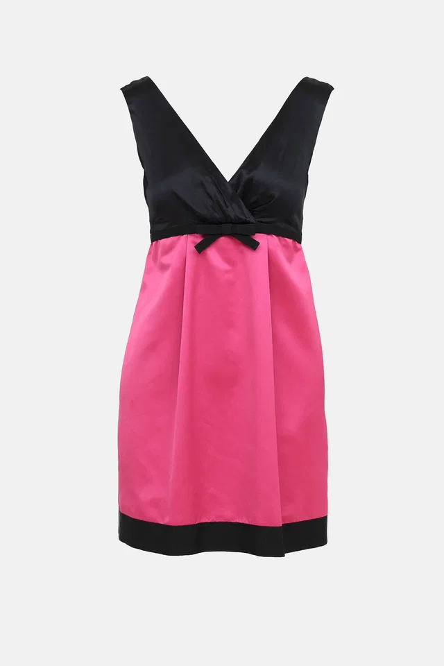 Dolce & Gabbana C. 2000s Bow Mini Dress in Silk from VSP Consignment