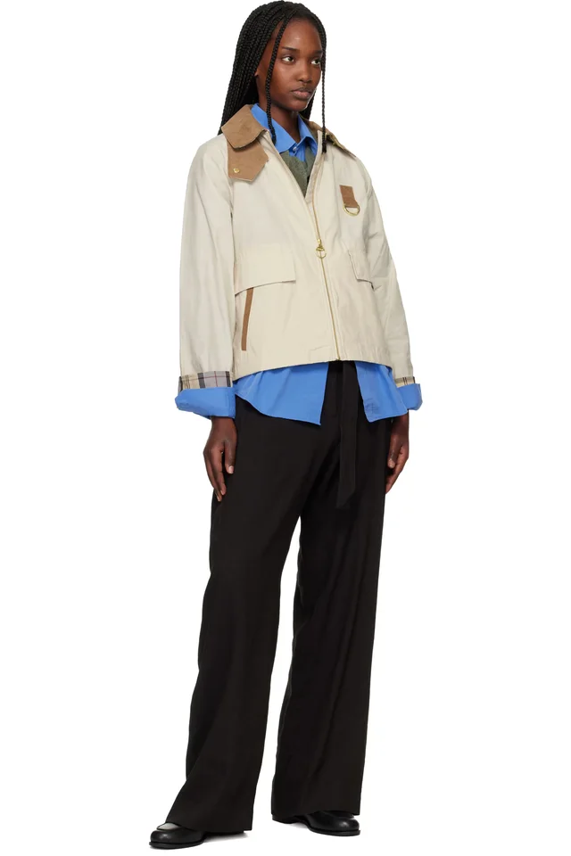 Barbour Beige Icons Spey Showerproof Jacket, photo 4 of 4 from SSENSE