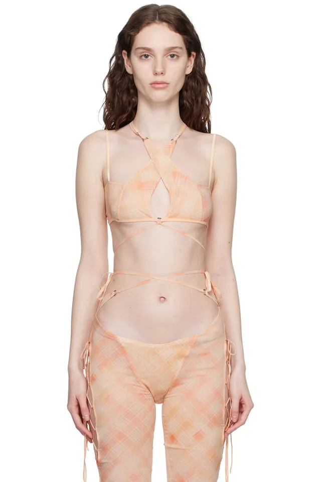 KNWLS Orange Glimmer Camisole, image 1 of 1 from SSENSE