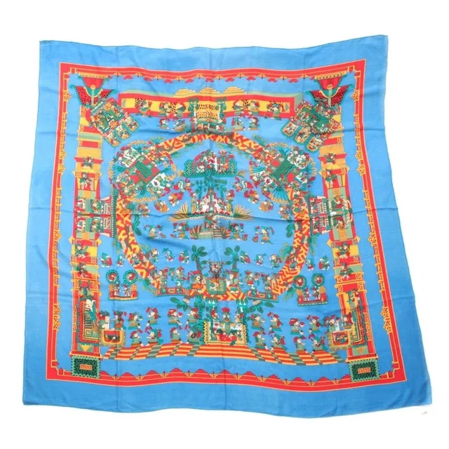 Hermès Cashmere Silk Carre Geant 140 Astres Et Soleils Celestial Bodies in Silk from The Reluxe