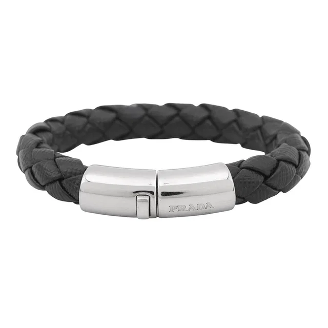 Prada Bracelet Black1IB144 Leather in Leather from GALLERY RARE