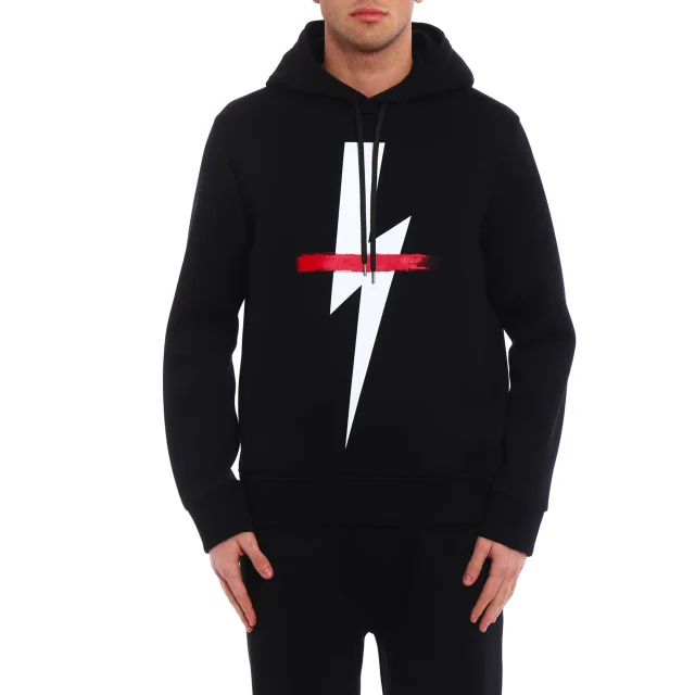 Neil Barrett Neil Barret Logo Hooded Sweatshirt, photo 3 of 8 from Balardi