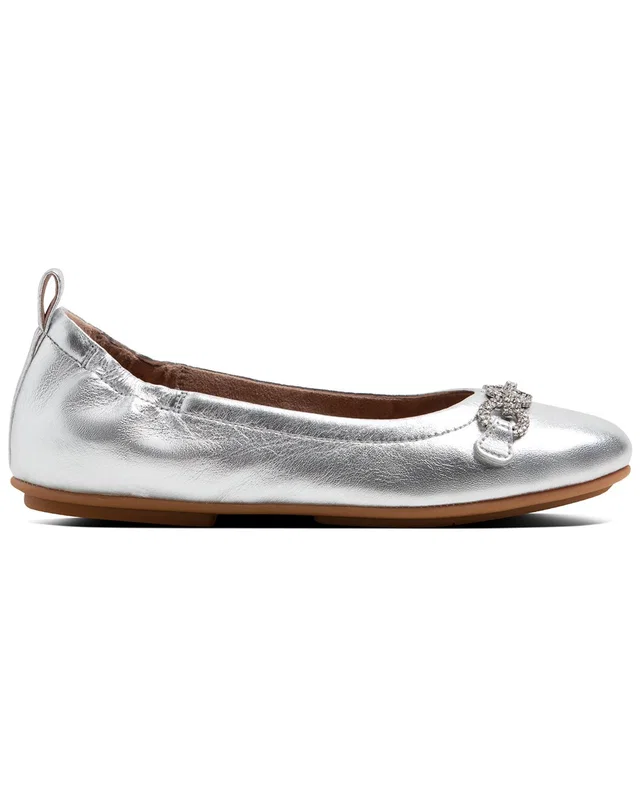 FitFlop Allegro Metallic Leather Flat, image 1 of 1 from Rue La La