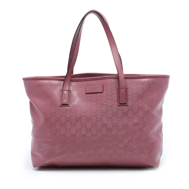 Pink Gucci Medium GG Imprime Tote in Pink Coated canvas from Designer Revival