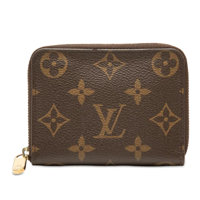 Brown Louis Vuitton Monogram Zippy Coin Purse in Brown Coated canvas from Designer Revival