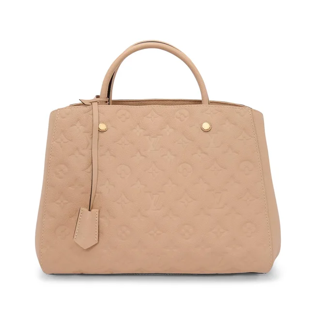 Louis Vuitton Monogram Empreinte Montaigne MM Bag in Beige from Blue Spinach