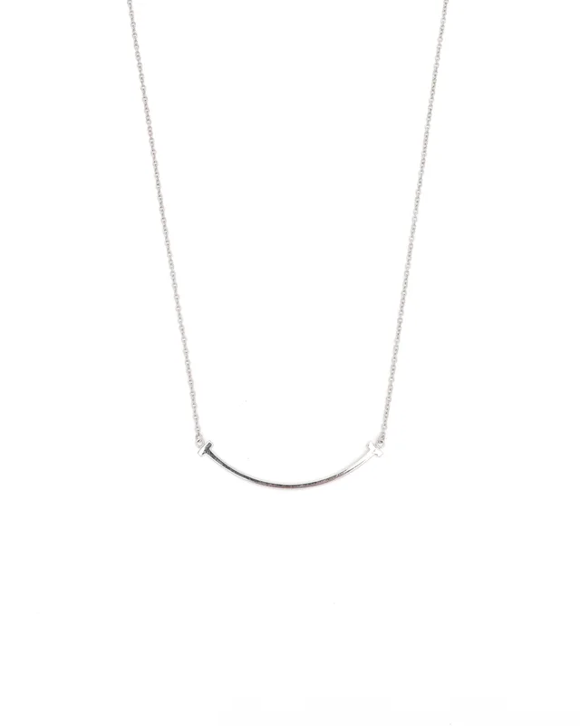 Tiffany & Co. Smile Pendant in 18kt White Gold in White from A Retro Tale