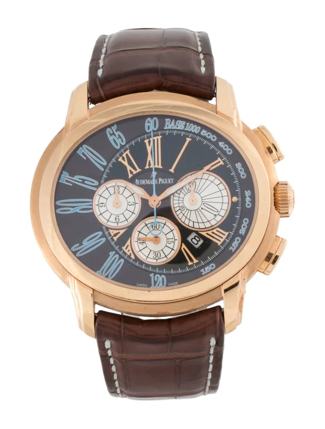 Audemars Piguet Millenary Chronograph Watch in multicolor Crocodile from The RealReal