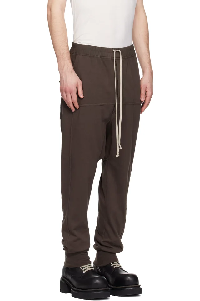 Rick Owens DRKSHDW Gray Temple Drawstring Lounge Pants, photo 2 of 4 from SSENSE