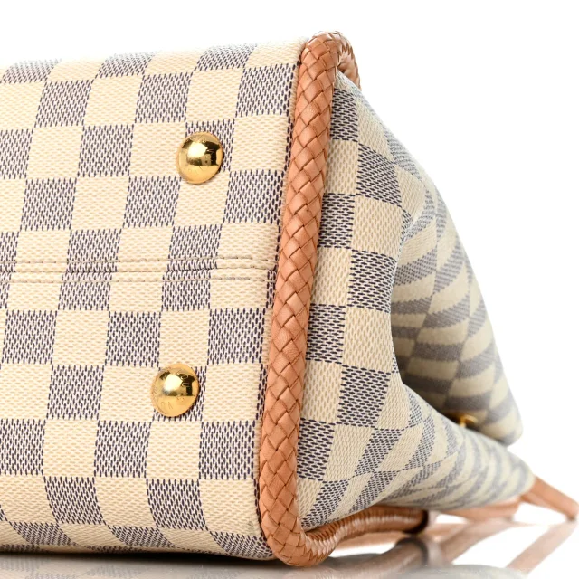 Louis Vuitton Damier Azur Propriano Rose Ballerine in Pink Canvas from FASHIONPHILE, photo 10 of 11