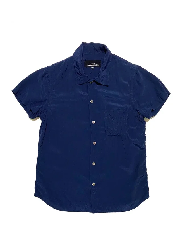 Comme des Garçons Rayon Shirt in blue from Grailed