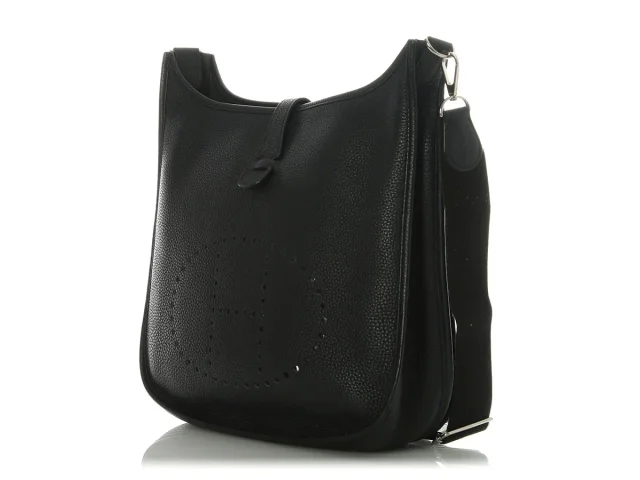 Hermès Clémence Evelyne III GM in Black Clemence leather from Ann's Fabulous Finds, photo 3 of 10