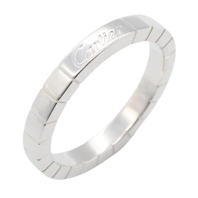 Cartier Lanieres Au750 White Gold Ring Size 18.5 in White from LuxUness