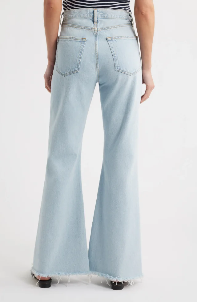 FRAME The Lax Frayed High Waist Flare Jeans, photo 2 of 6 from Nordstrom Rack