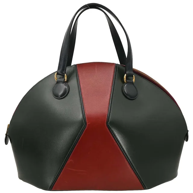 Hermès 1992 Vert Fonce Rouge H Box Calf Il de Veau Handbag in Burgundy Box leather from AMORE Vintage Tokyo