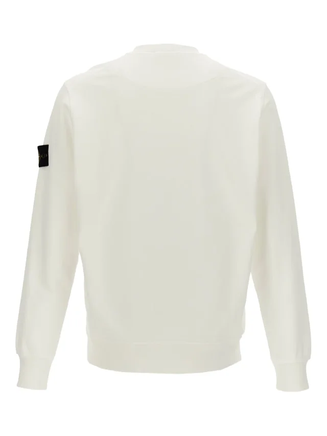 Stone Island logo-badge crew-neck sweatshirt, photo 2 of 2 from FARFETCH