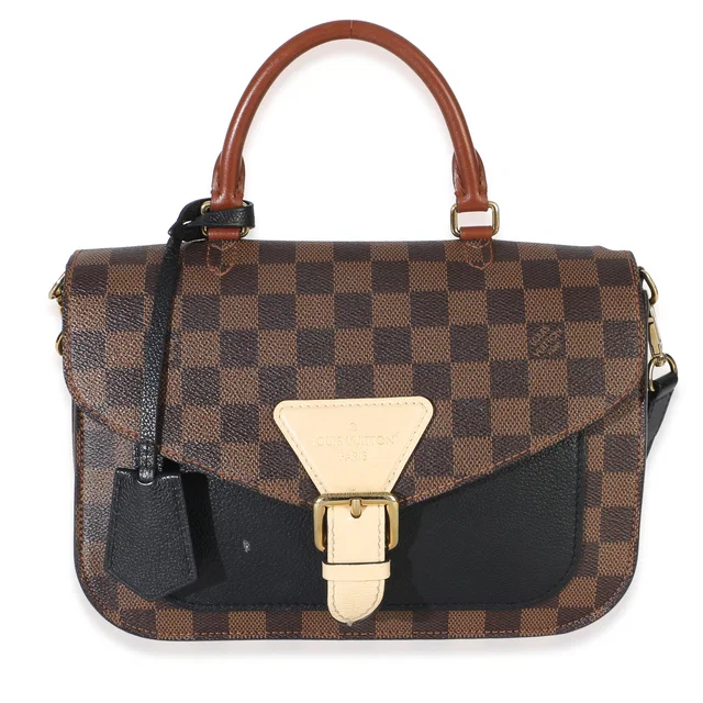 Louis Vuitton Black Damier Ebene Canvas Beaumarchais in Black Canvas from myGemma