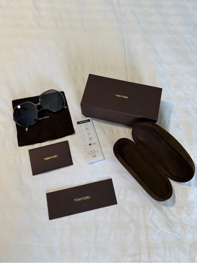 Tom Ford Men’s Black Sunglasses With Brown Case And Box in black from Poshmark
