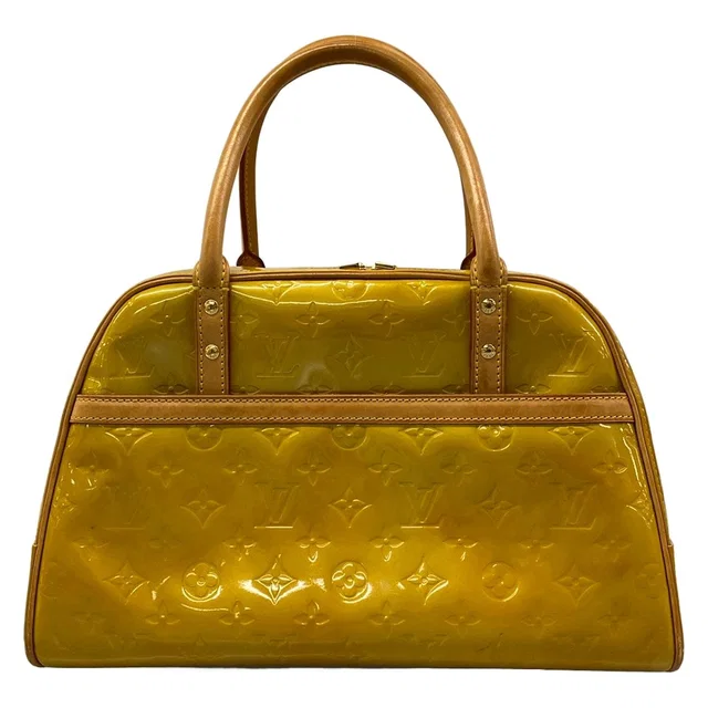 Louis Vuitton Handbag Monogram Vernis Tompkins Square Soft Beige Leather in Beige Leather from The Reluxe
