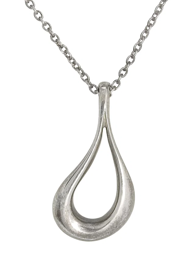 Tiffany & Co. 925 Teardrop Necklace Silver in Silver from VINTAGE QOO TOKYO