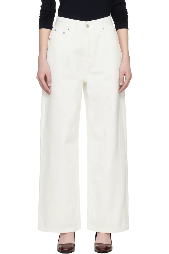 TONYWACK Off-White Wide-Leg Baggy Denim Jeans, image 1 of 1 from SSENSE