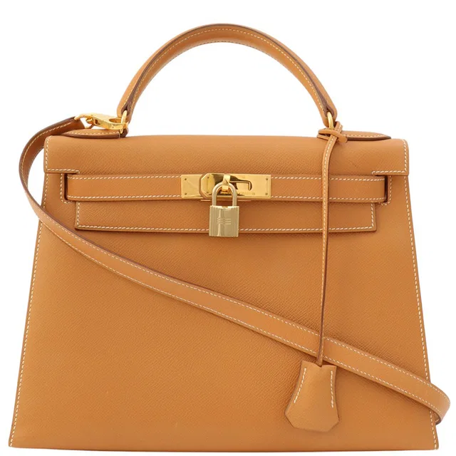 Hermès 1991 Kelly 28 Naturel Sable in Beige from VINTAGE QOO TOKYO