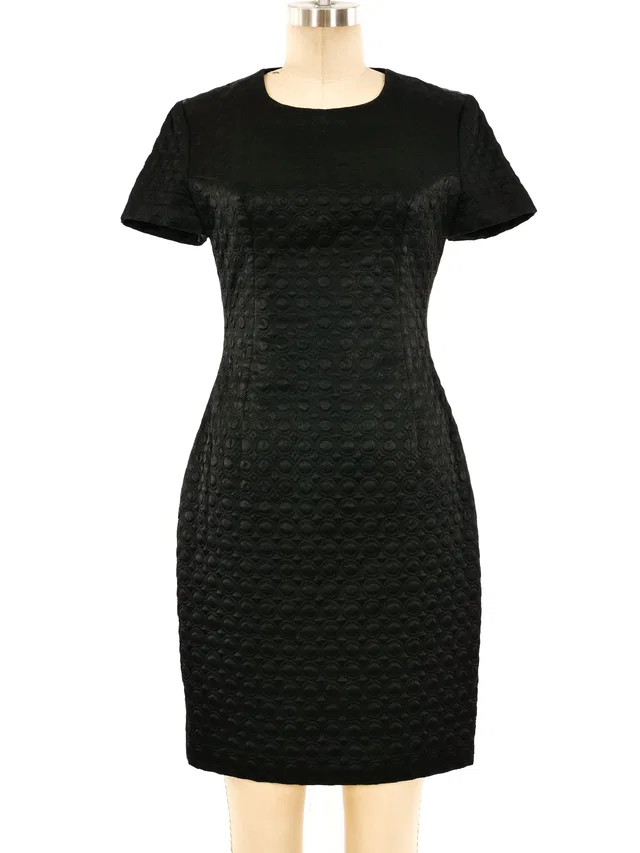 Versus by Gianni Versace Quilted Satin Dress in Satin from Arcade Vintage