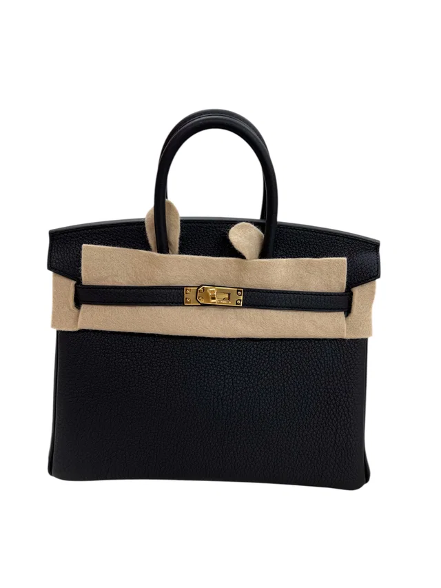 Hermès Birkin 25 Black Togo GHW #K in Black Togo leather from Luxury Promise