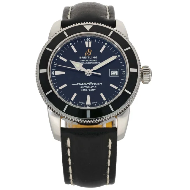 Breitling Superocean Heritage 42 A17321 42mm Stainless Steel Watch in Leather from H&T
