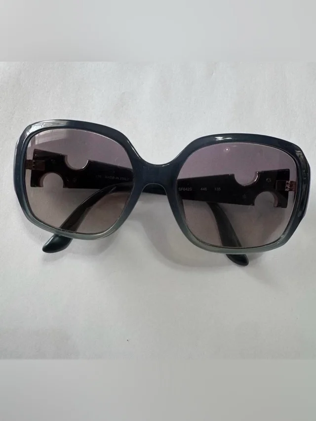 Dark Green Salvatore Ferragamo Oversized Black Gradient Sunglasses in green|black from Poshmark