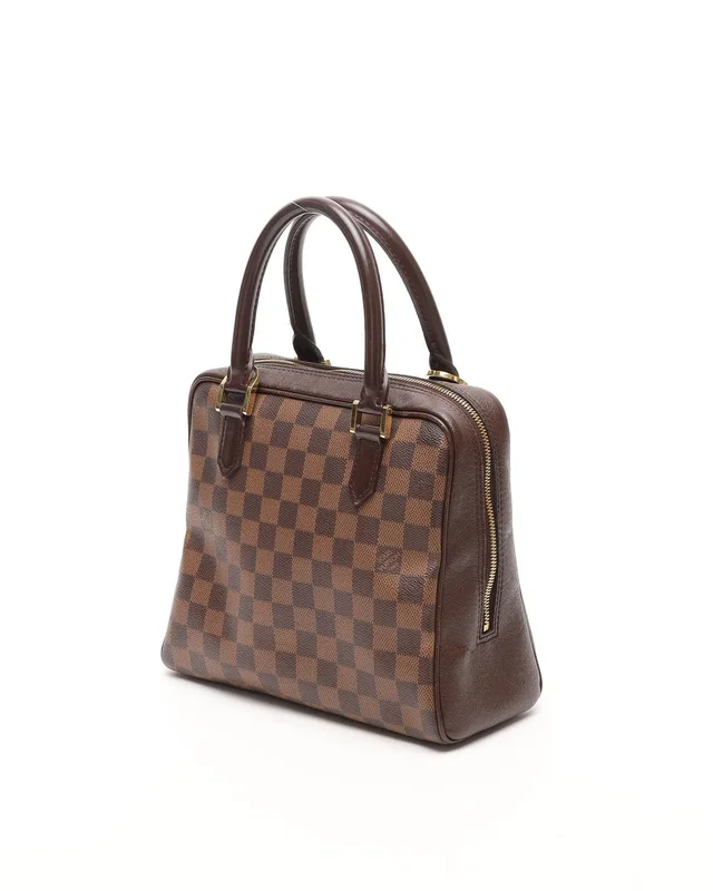 Louis Vuitton Damier Ebene Triana Bag in Brown Denim from A Retro Tale, photo 2 of 9