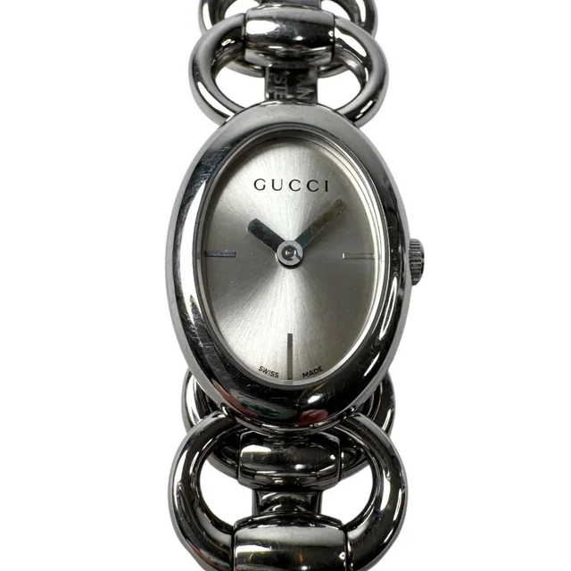 Gucci 118 Tornavoni Watch Silver Quartz Oval in Silver from The Reluxe