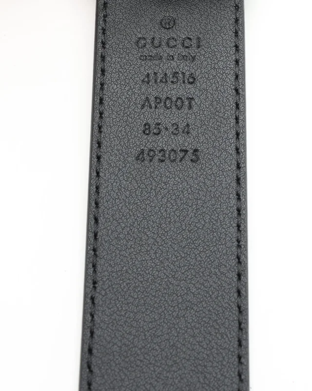 Gucci GG Marmont Belt, Size 85 in Denim from A Retro Tale, photo 6 of 7