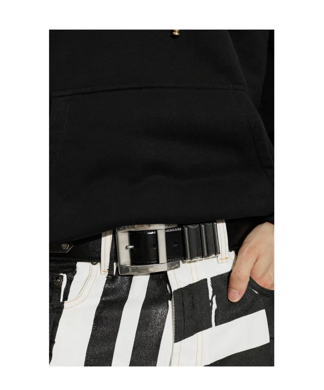 Versace Textured Buckle Leather Belt, photo 4 of 6 from SENSER