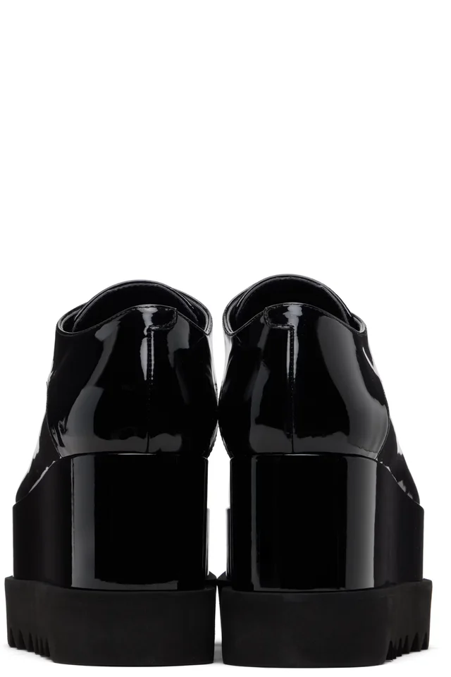Stella McCartney Black Limited Edition Elyse Monochrome Platform Derbys, photo 2 of 4 from SSENSE
