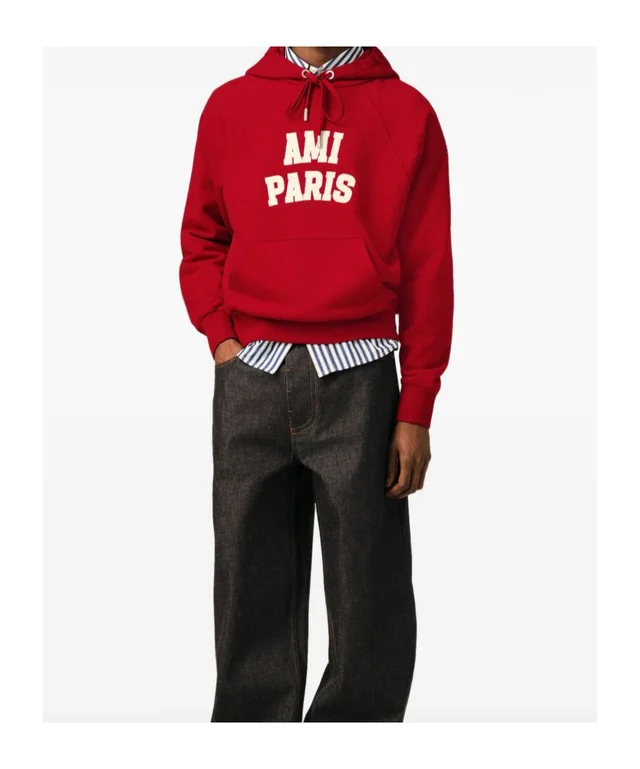 AMI Ami Paris Embroidery Hoodie, photo 2 of 4 from SENSER
