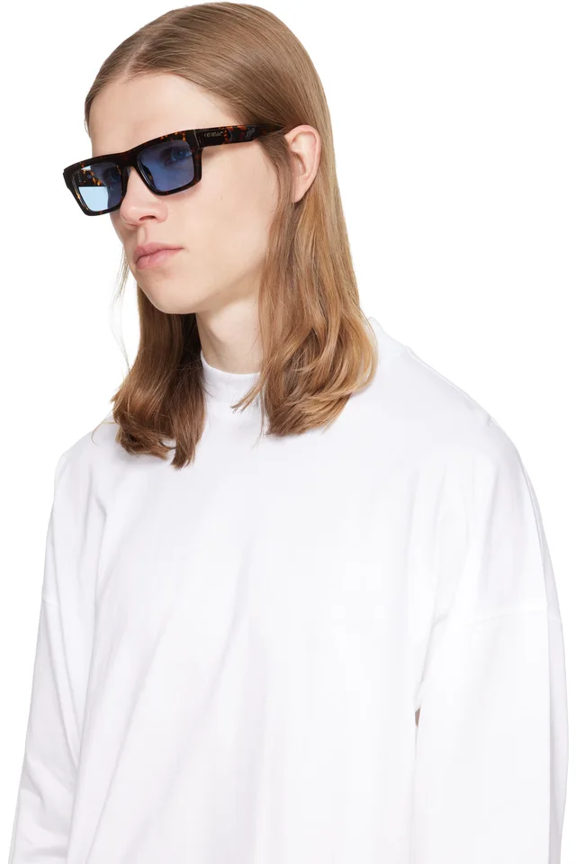 Off-White Brown Flint Sunglasses, photo 4 of 4 from SSENSE