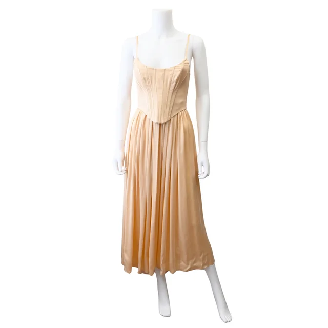 Zimmermann Silk Corset Midi Dress in Silk from Clotheshorse Anonymous