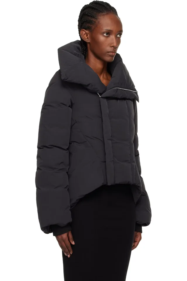 Rick Owens Black Concordians Naska Duvet Down Jacket, photo 2 of 4 from SSENSE