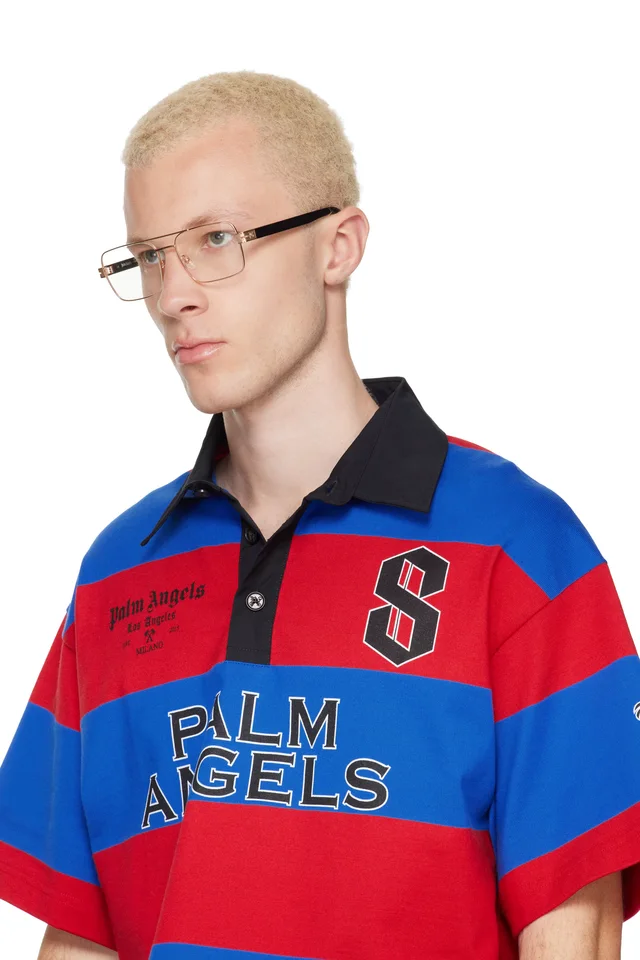 Palm Angels Black & Gold PA5038 Glasses, photo 4 of 4 from SSENSE