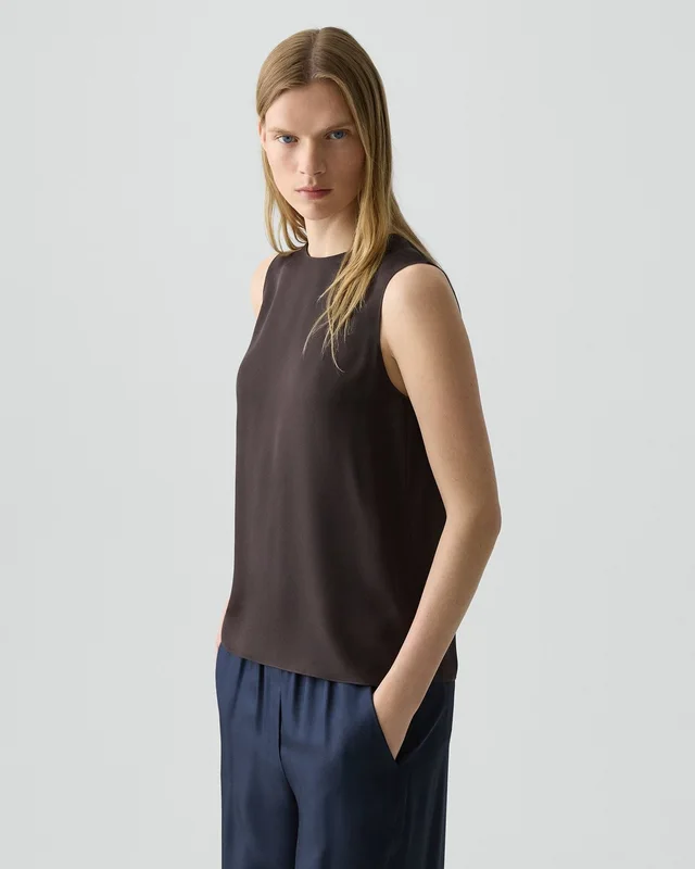 Theory Shell Top in Silk Georgette, photo 3 of 8 from Theory
