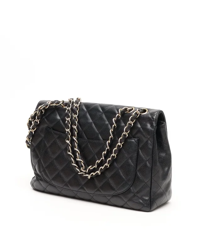 Chanel Classic Jumbo Caviar Single Flap Bag in Caviar leather from A Retro Tale, photo 3 of 12