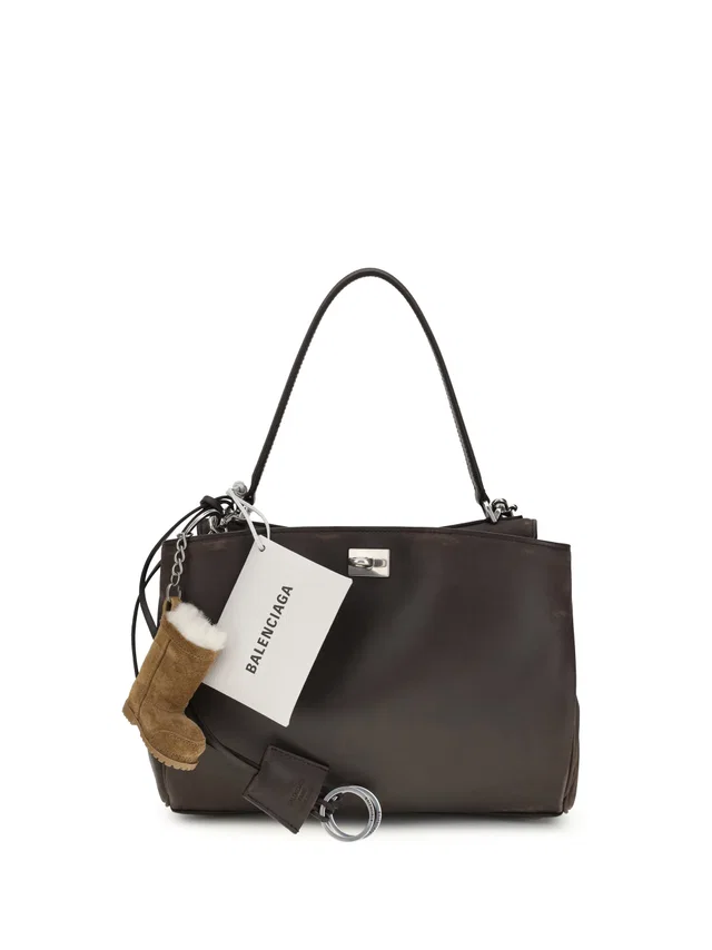 Balenciaga Shoulder Bag — Black in Black Calfskin from HEWI