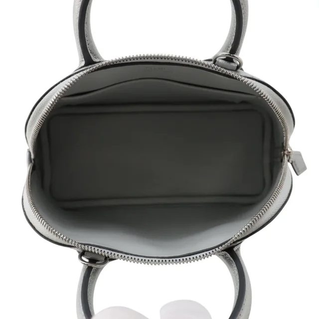 Hermès Bolide 1923 Argent Chevre Shamqila Size Mini in Silver Goatskin from GALLERY RARE, photo 7 of 11