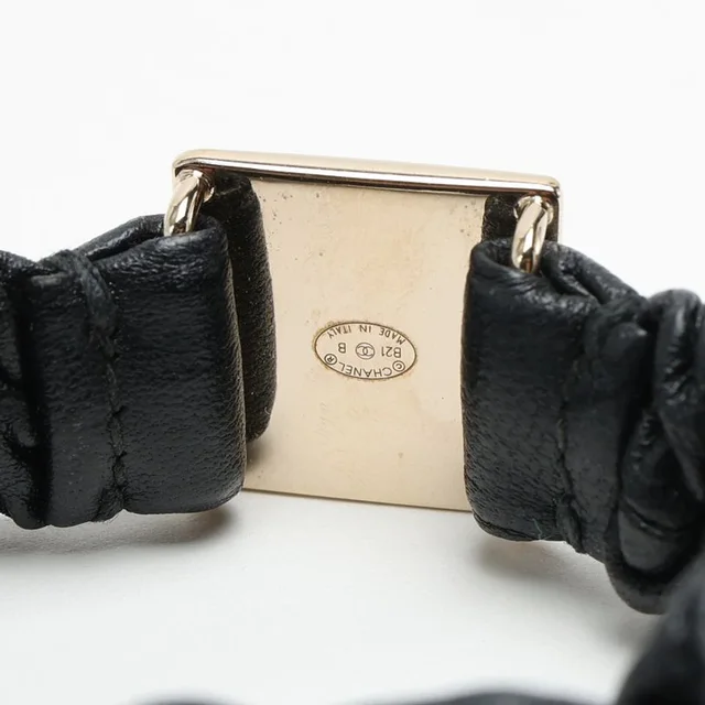 Chanel Coco Mark Scrunchie in Leather from A Retro Tale, photo 3 of 3