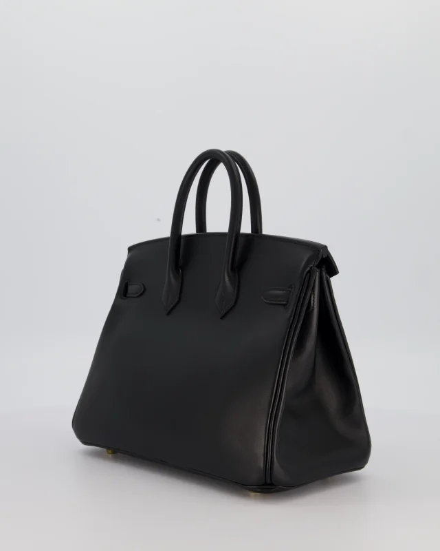 Hermès Birkin 25 Retourne Bag in Black Leather from Sellier, photo 5 of 12