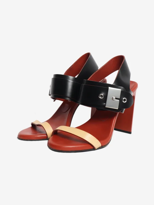 Acne Studios Multicolour Asura three-tone heeled sandals - size EU 39 in Leather from Sign of the Times, photo 2 of 2
